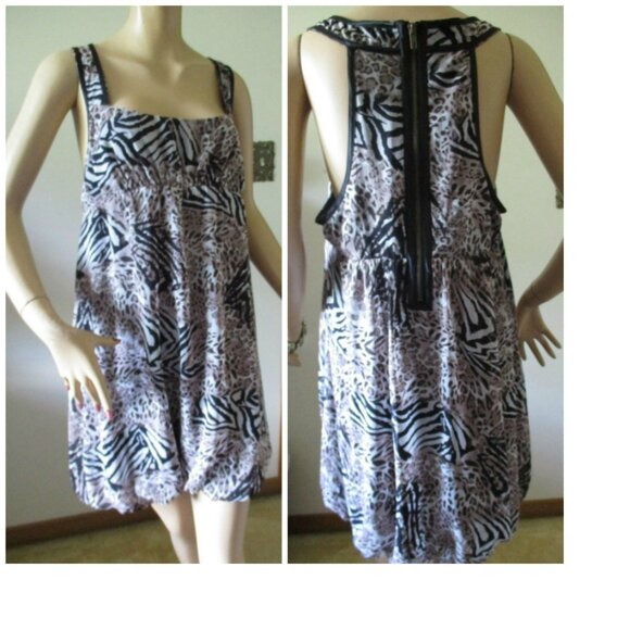 BCBGMaxAzria Sleeveless Bubble Hem Dress Women's Medium - Picture 1 of 3